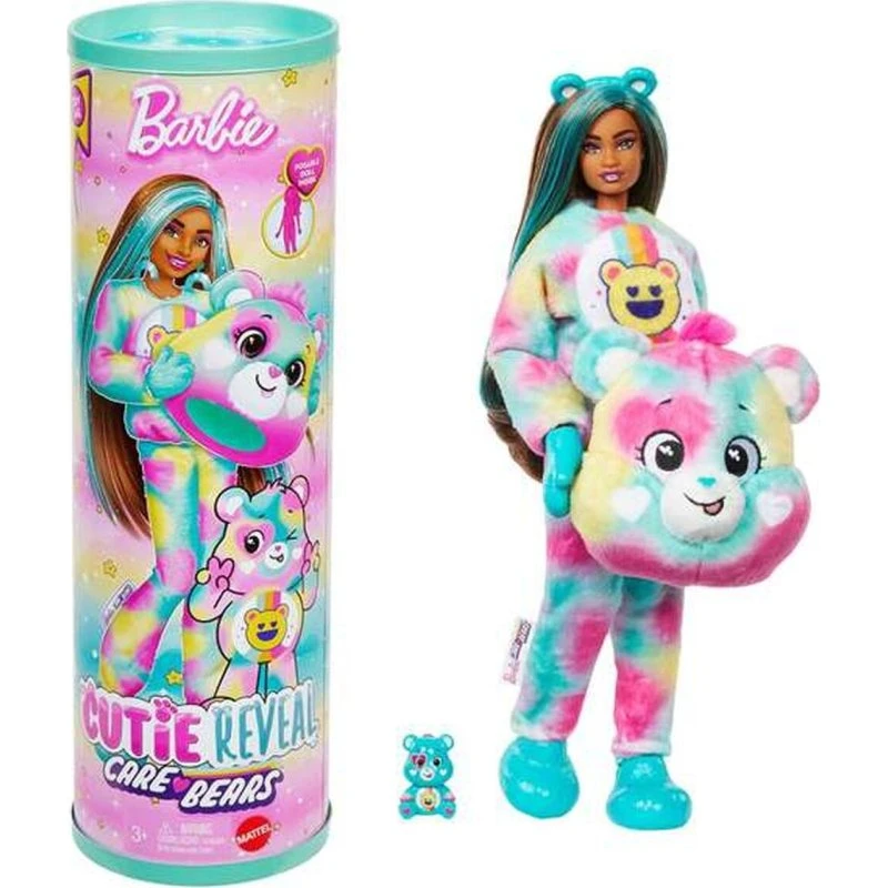 Mattel Barbie Cutie Reveal - Care Bears Dukke, 7 dele