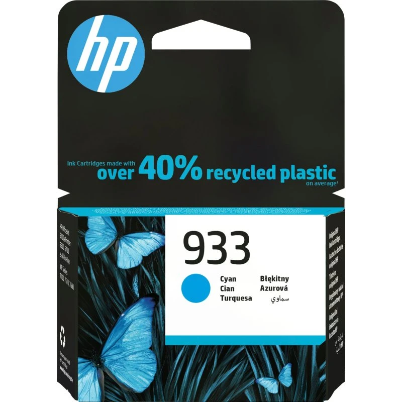 HP 933 Cyan Original Blækpatron, 4 ml