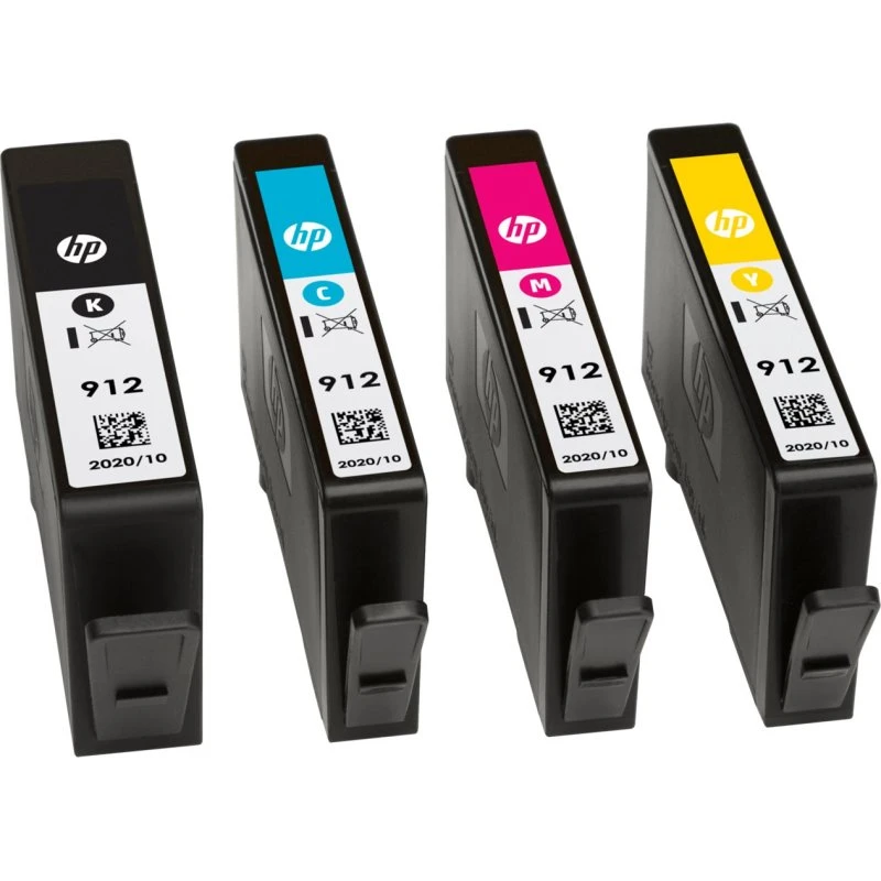 HP 912 4-pak sort, gul, cyan, magenta