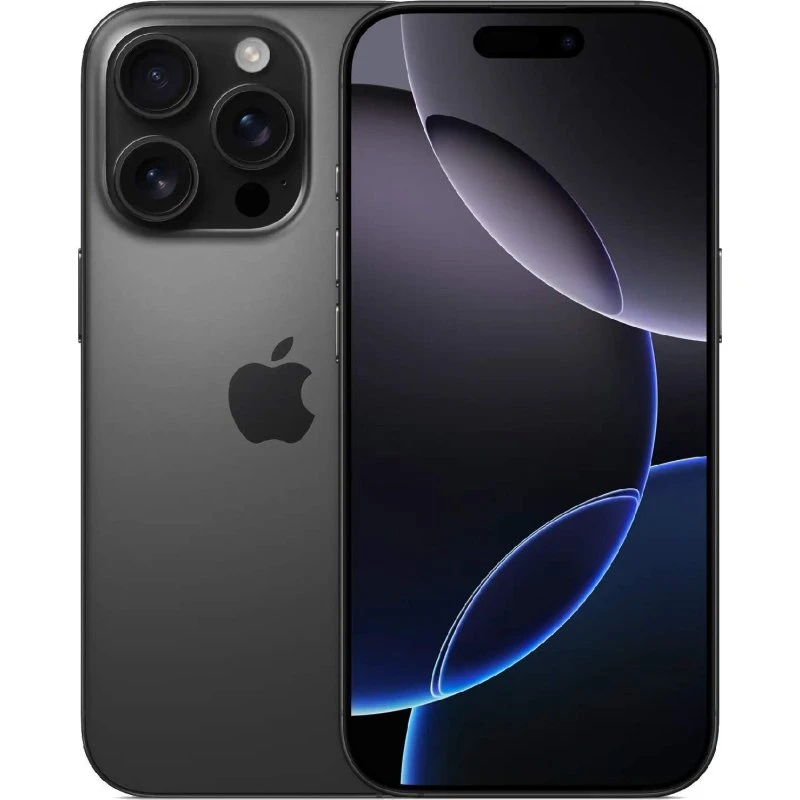 iPhone 16 Pro 128GB Sort Titanium, 48MP kamera