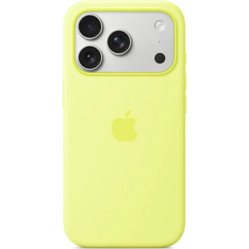 Apple iPhone 17 Pro Silicone Cover Neon Gul med MagSafe
