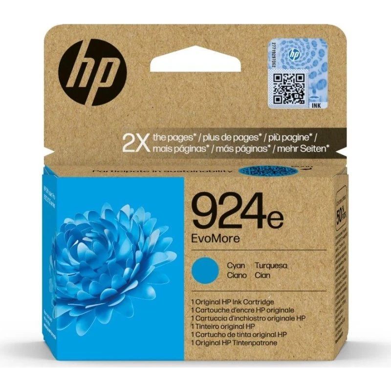 HP 924e EvoMore Cyan, op til 800 sider