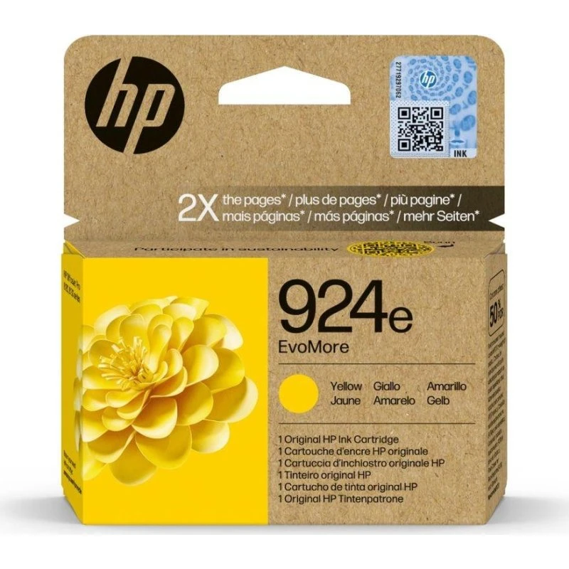 HP 924e EvoMore Gul Blækpatron – Op til 800 Sider