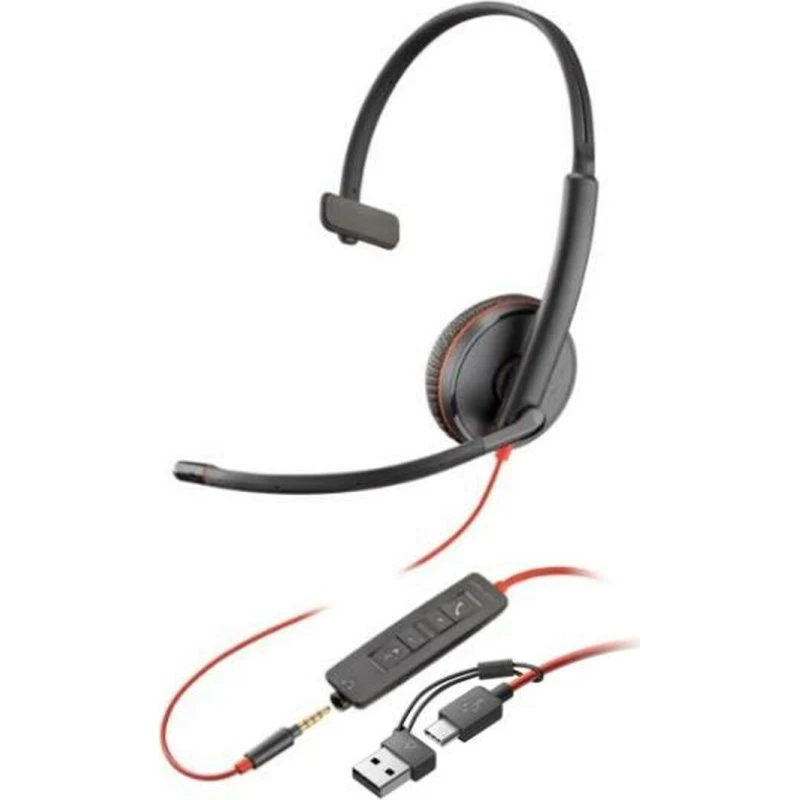 HP Poly Blackwire 3215 Kablet Høretelefoner Sort