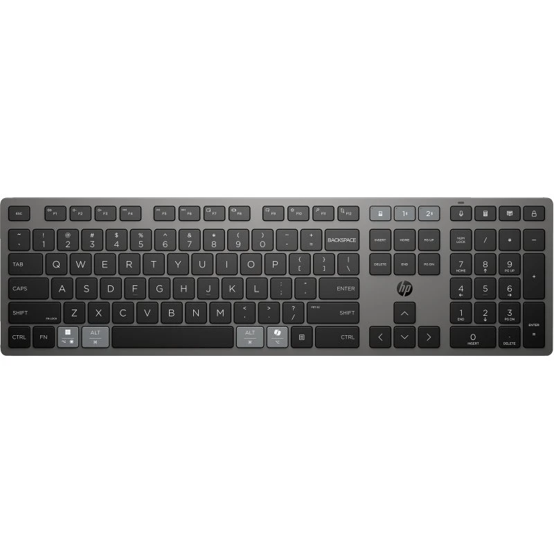 HP 725 Trådløst Tastatur Pan Nordic, Grå