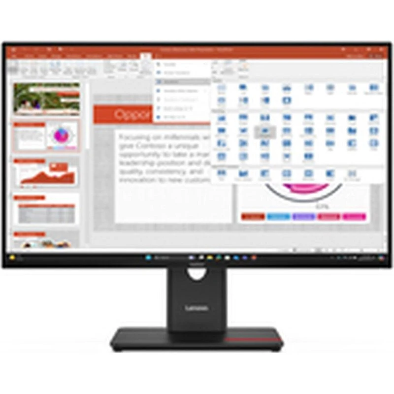 Lenovo ThinkVision T27-40 27" Full HD IPS-skærm, sort