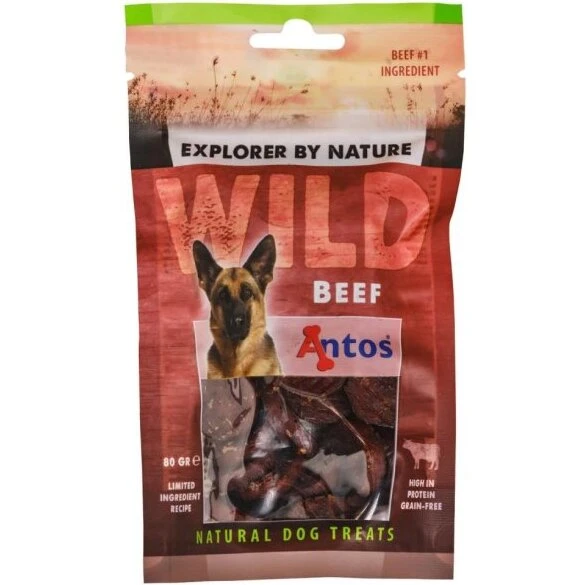 Wild Snacks med Okse 80 g – 96% kød, kornfri