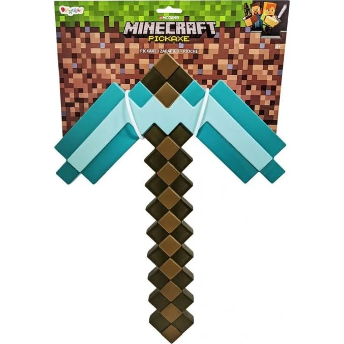 Minecraft Diamant Pickaxe, Grøn – Spille- og dekorativ værktøj