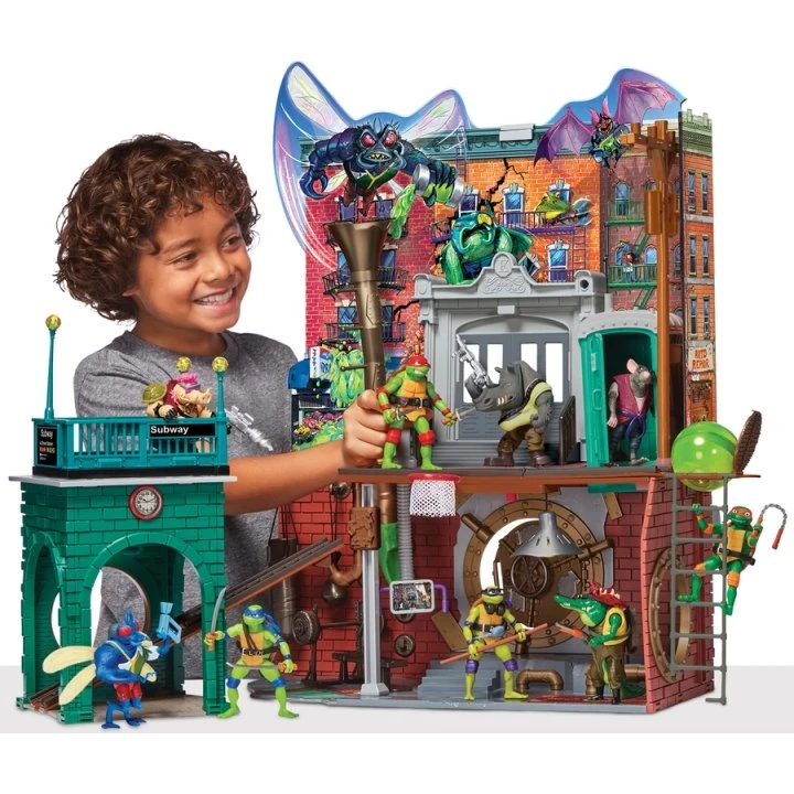 Playmates Toys Teenage Mutant Ninja Turtles: Mayhem - Legesæt med kloaksilo
