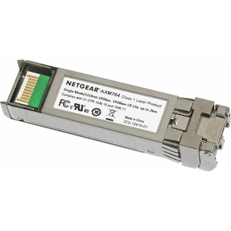 Netgear AXM764 SFP+ 10GbE Transceiver, 1310 nm, LC Singlemode, 2 km