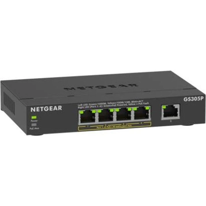 Netgear GS305Pv3 5-Port Gigabit PoE+ Switch