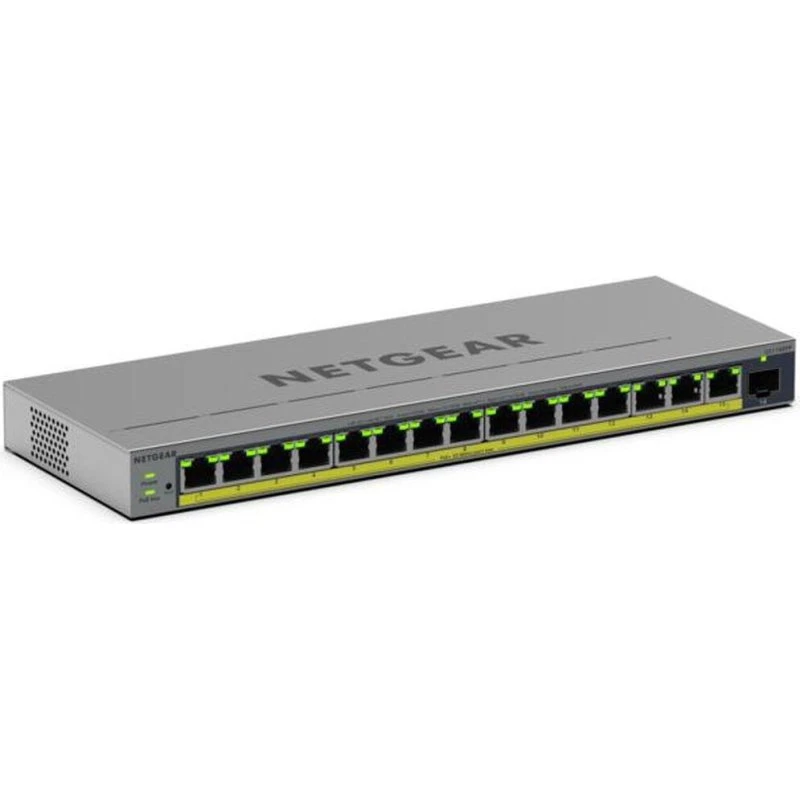 Netgear GS116EPP-100EUS 16-port Gigabit PoE+ switch, grå
