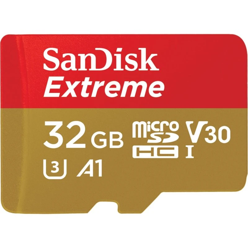 SanDisk Extreme microSDHC 32GB, 100MB/s, U3, V30, A1