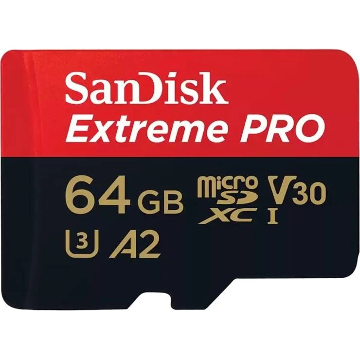 SanDisk Extreme PRO 64 GB microSDXC UHS-I (A2, U3, V30)