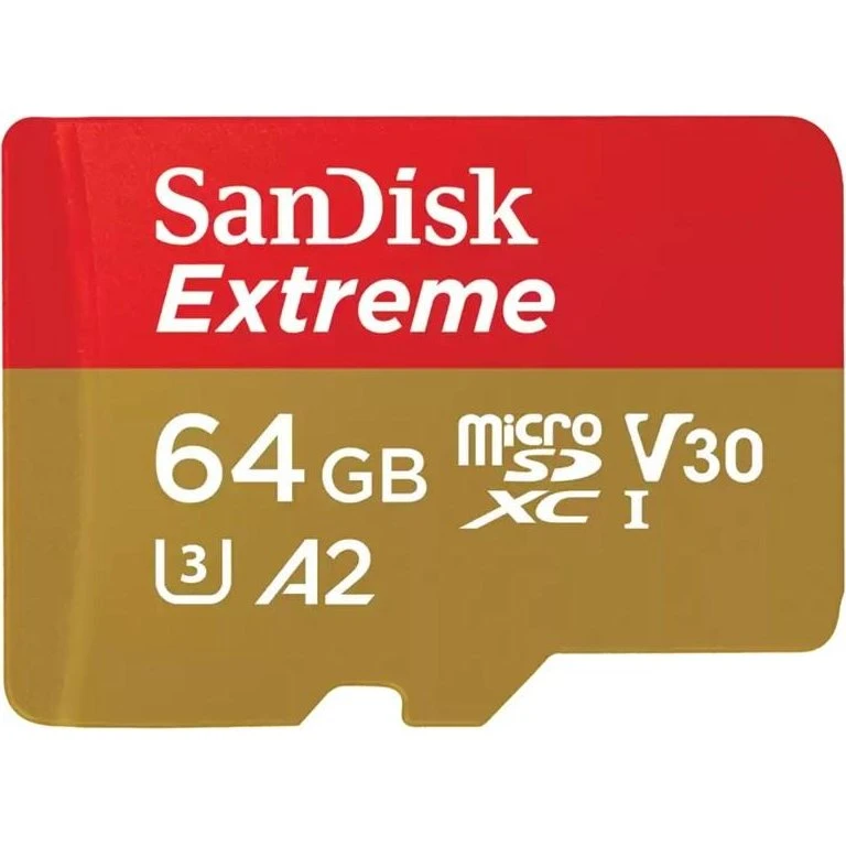 SanDisk Extreme microSDXC 64 GB UHS-I U3 V30 A2