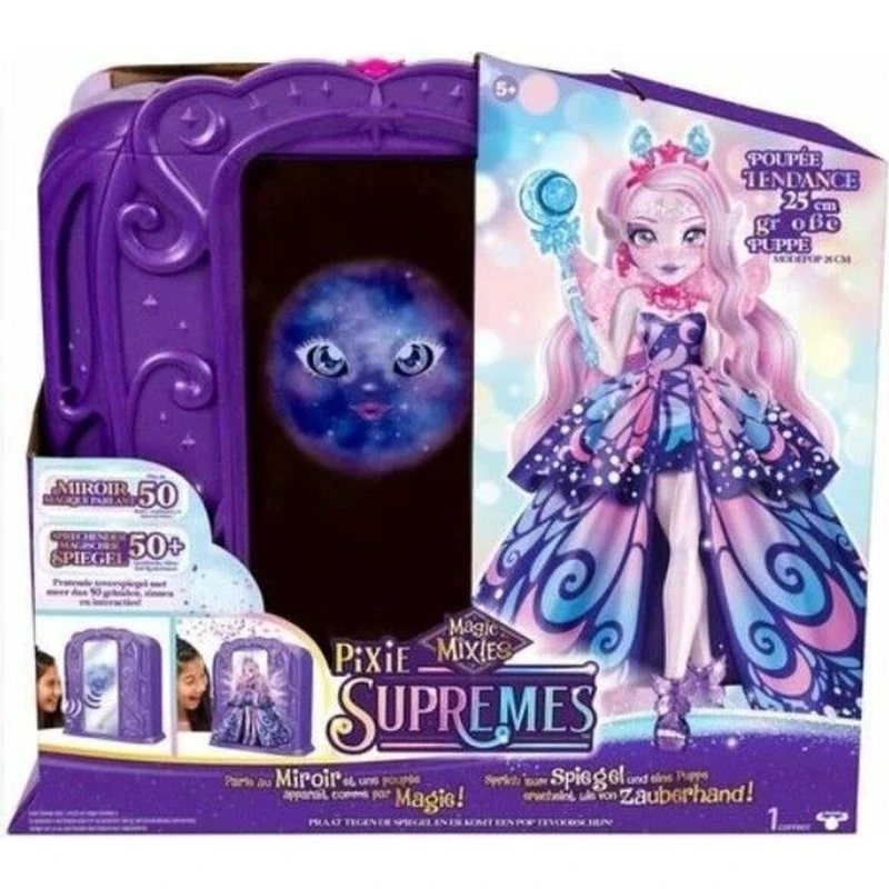 Spectron Magic Mirror - Dukke i violet med tilbehør