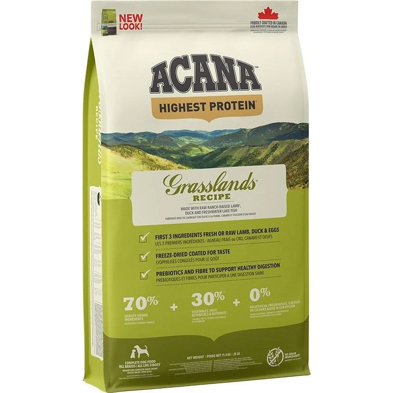 Acana Grasslands Tørfoder 11,4 kg – Højt protein, kornfrit