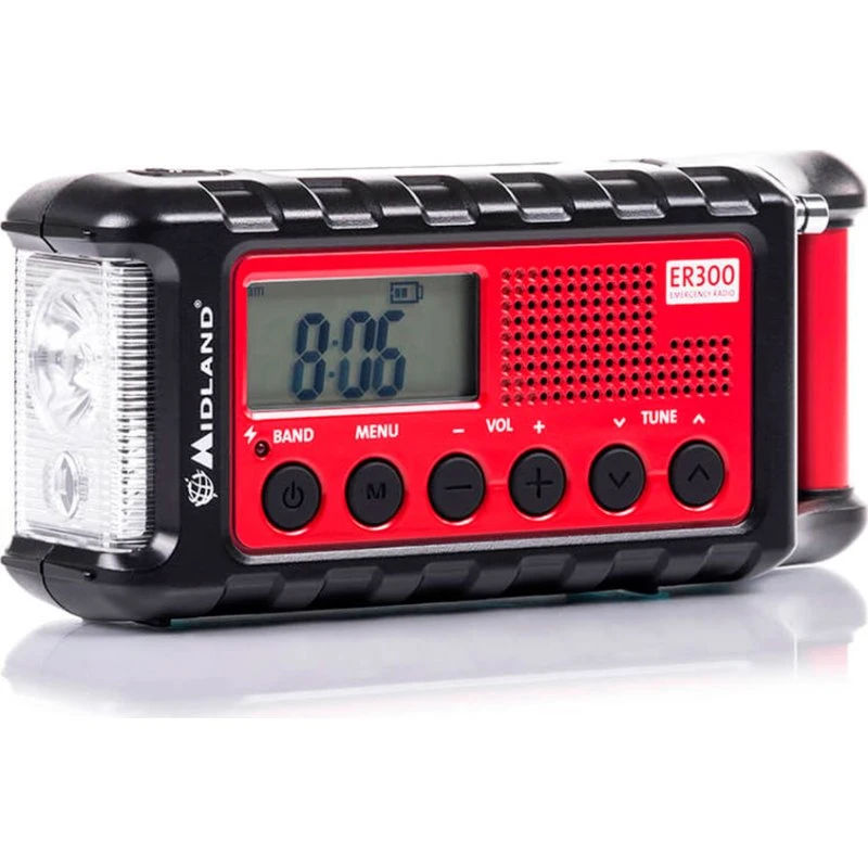Midland ER300 Nødradio med Powerbank og Lommelygte