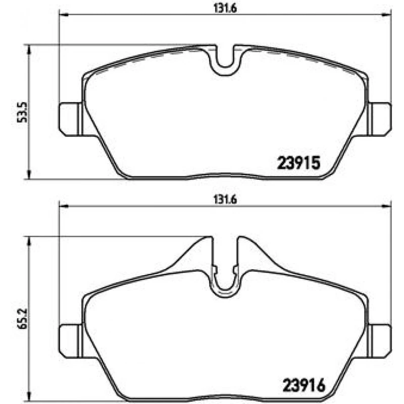 Brembo Bremseklodser P 06 034X til BMW & MINI (Akselsæt)