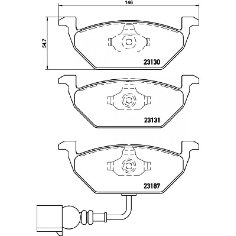 Brembo Bremseklodser P 85 072X, Akselsæt, for VW/Audi/Skoda