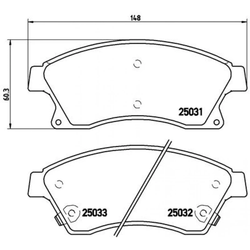 Brembo Bremseklodser P 59 076 til Opel, Chevrolet, Vauxhall
