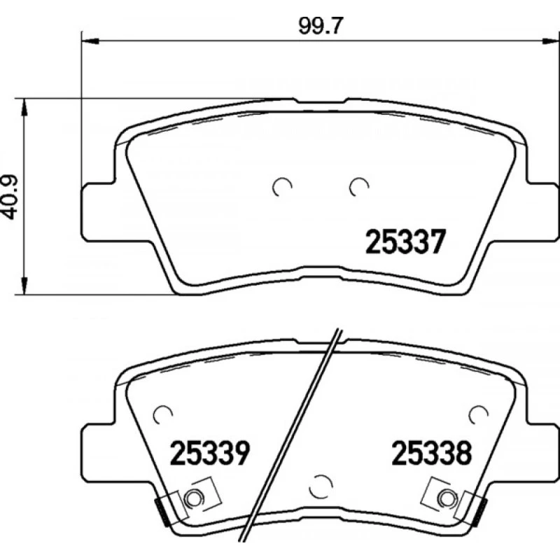 Brembo Bremseklodser P 30 094, 58302, Prime, bagaksel