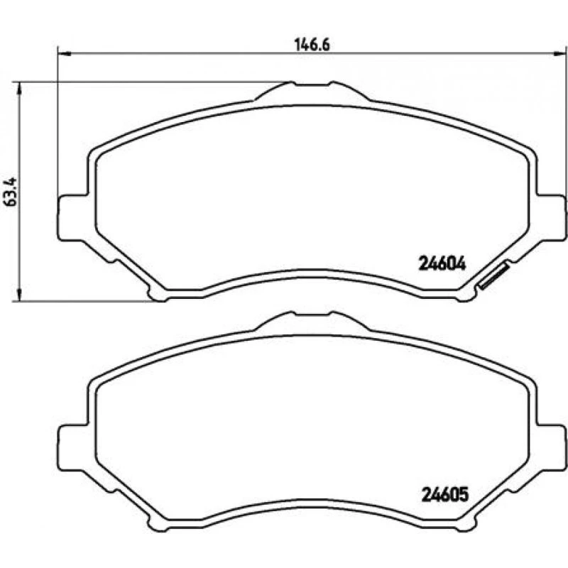 Brembo Bremseklodser P 11 025, Akselsæt, Prime-serie