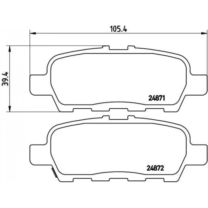 Brembo Bremseklodser P 56 068 til Nissan, Suzuki, Infiniti (Akselsæt)