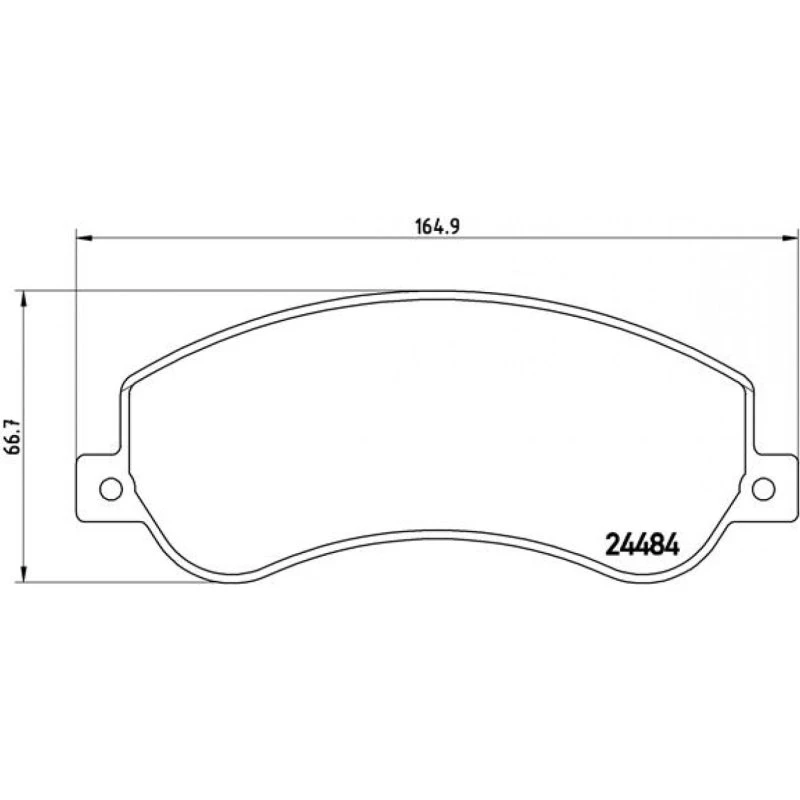 Brembo Bremseklodser P 85 115 for VW Amarok 2012–