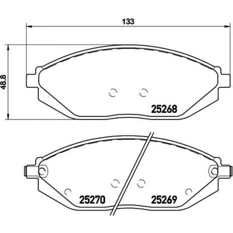 Brembo Bremseklodser P 10 054 til Chevrolet Spark