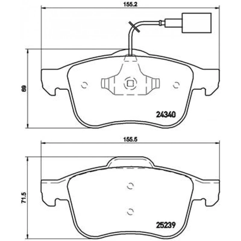 Brembo Bremseklodser P 23 132 til Alfa Romeo Giulietta & Dodge Dart