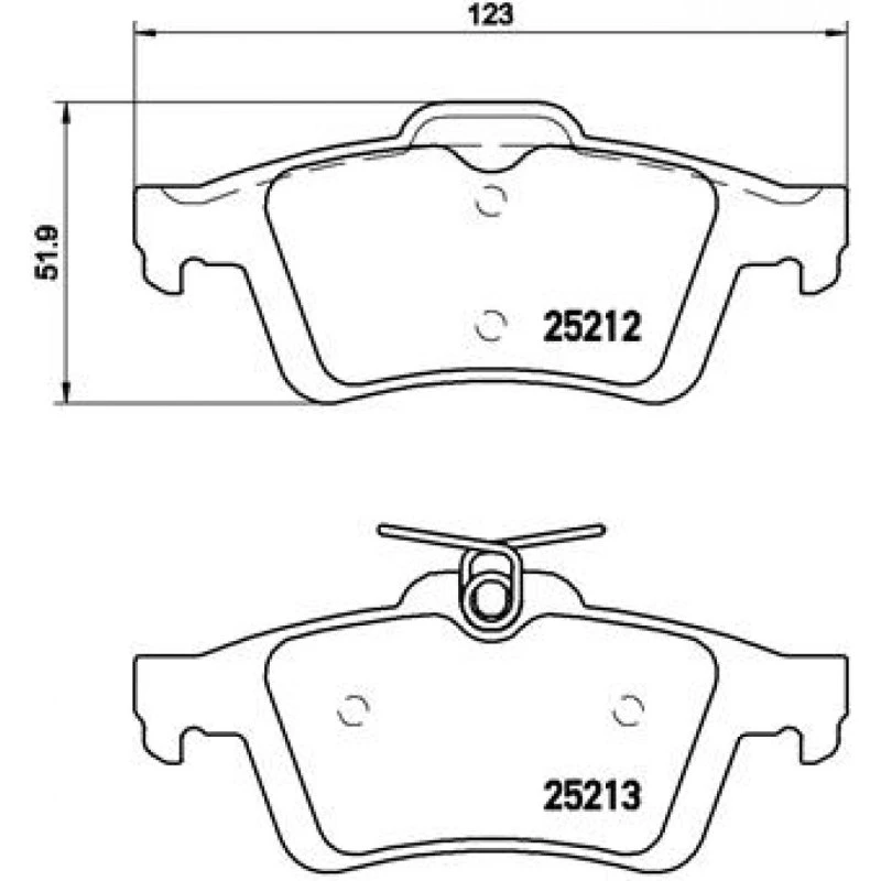 Brembo Bremseklodser P 24 148, Prime, bagaksel, til Ford, Mazda, Volvo