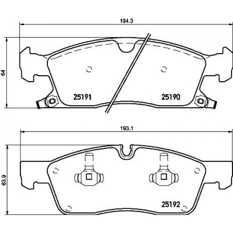 Brembo Bremseklodser P 37 015 for Jeep Grand Cherokee IV & Dodge Durango