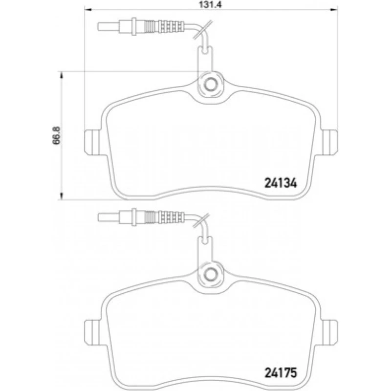 Brembo Bremseklodser P 61 109 for Peugeot 407
