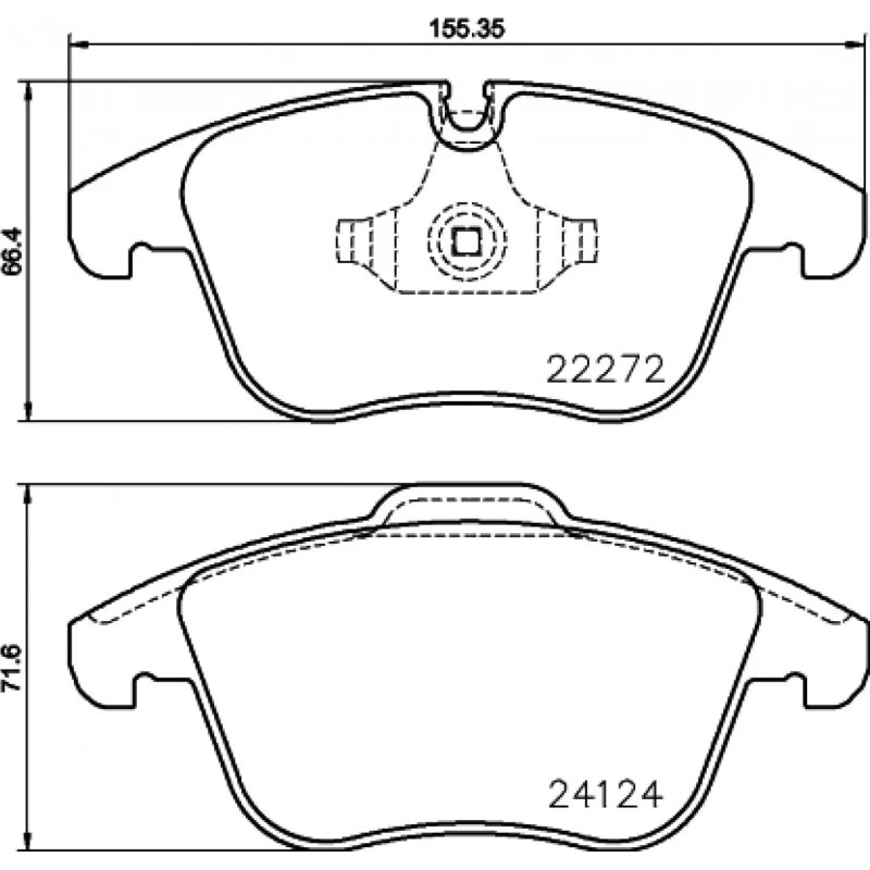 Brembo P 36 030 Bremseklodser til Jaguar S-Type II, XE, XF I, XJ