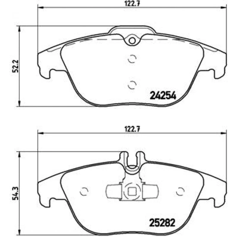 Brembo Bremseklodser P 50 104 til Mercedes-Benz (akselsæt)