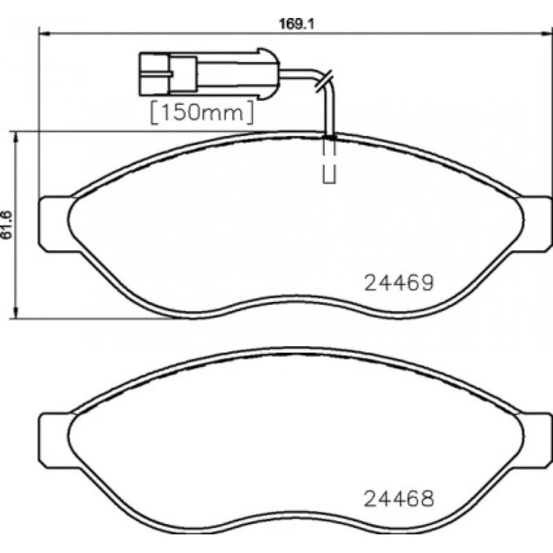 Brembo Bremseklodser P 23 144 for Ducato, Movano, Boxer, Citroën