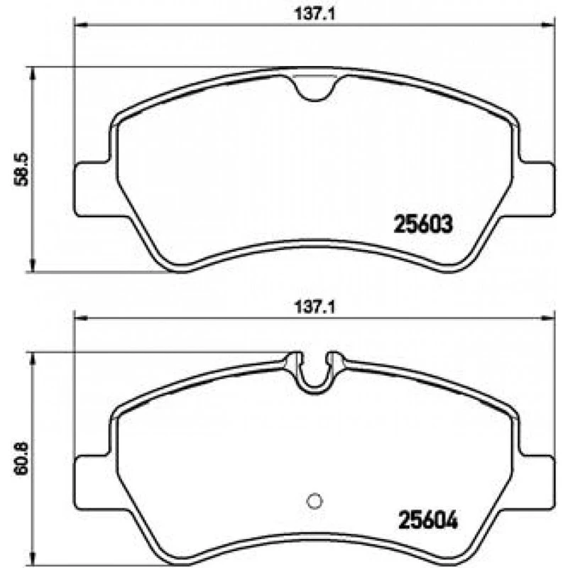 Brembo Bremseklodser P 24 160, bagaksel, til Ford Transit
