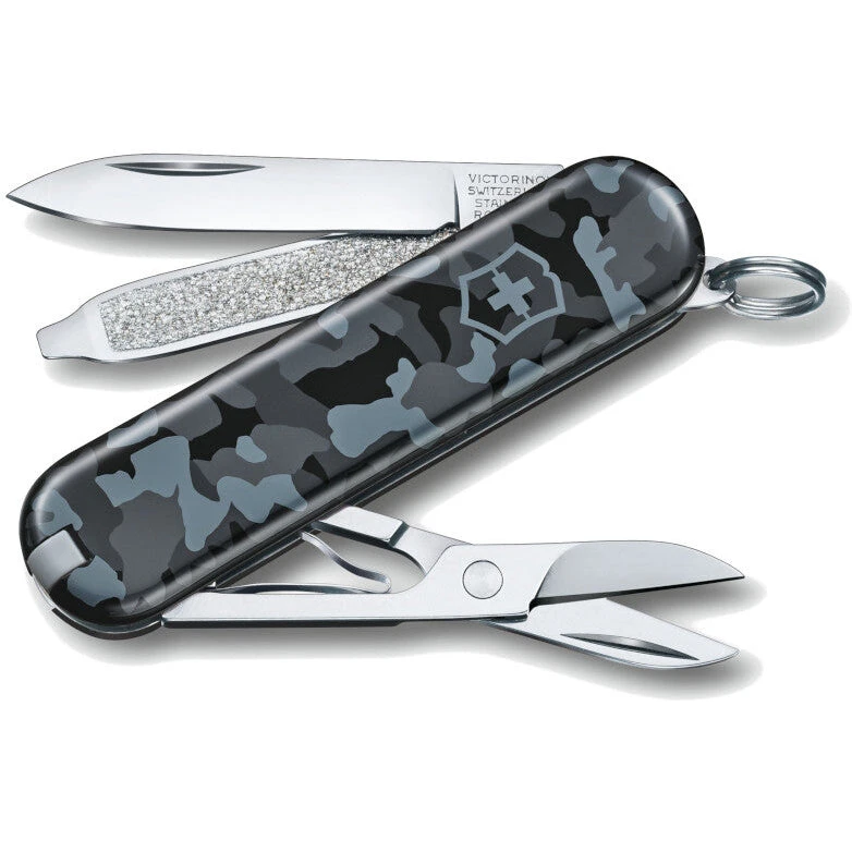 Victorinox Classic SD 58 mm, 7 funktioner, Navy Camouflage