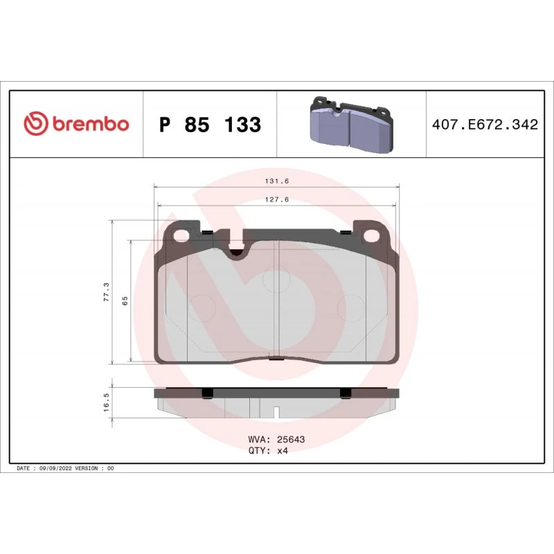 Brembo Bremseklodser P 85 133 til AUDI Q5 & Q5 Van