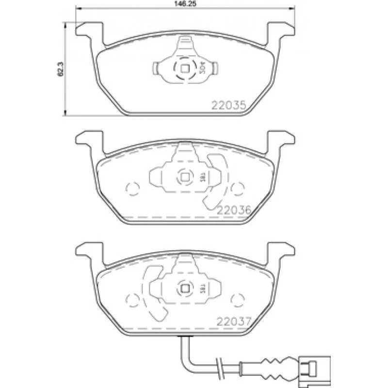 Brembo Bremseklodser P 85 137, Prime Line - for VW, Audi, Skoda