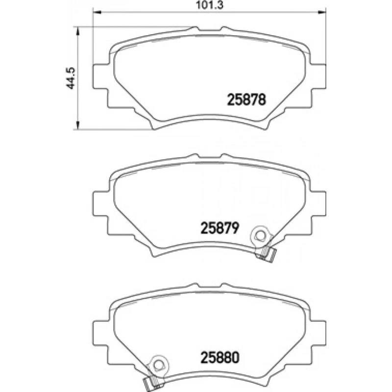 Brembo Bremseklodser P 49 049 for Mazda 3 (Bagaksel)
