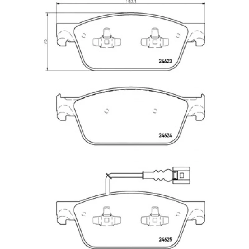 Brembo Bremseklodser P 85 141, 17 mm, foraksel, til VW T5/T6