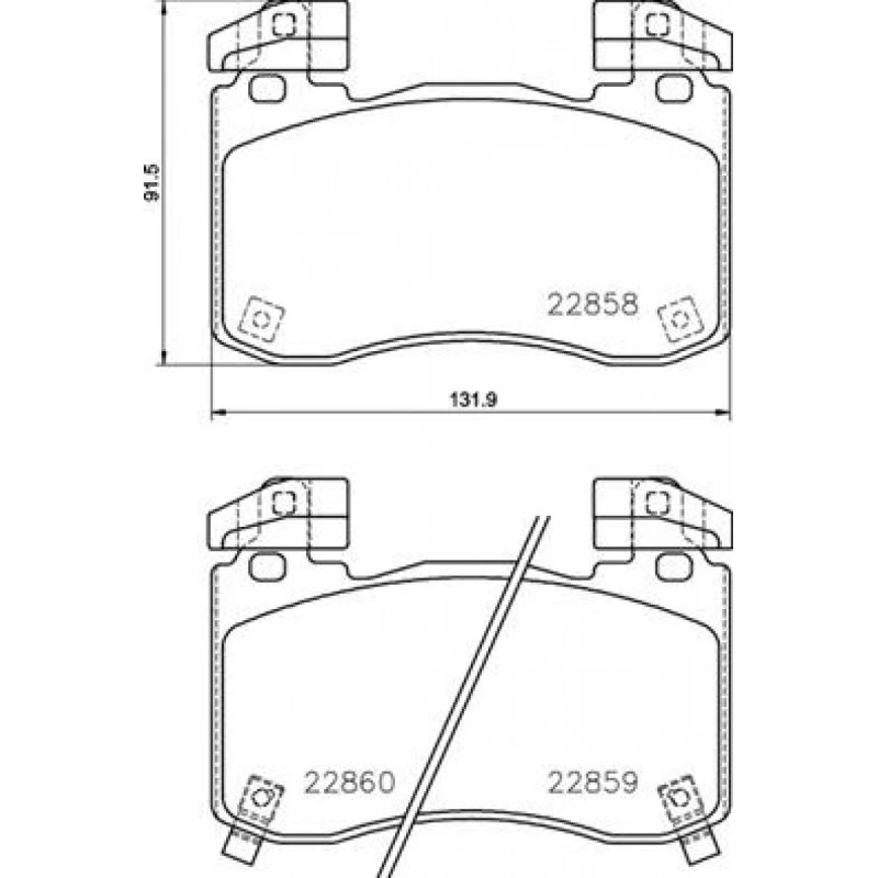 Brembo Bremseklodser P 30 113 58101J5A51,58101J5A50,58101J5A55