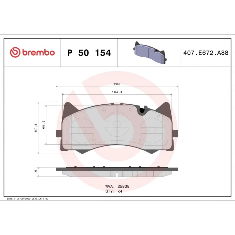 Brembo Bremseklodser P 50 154 til Mercedes-AMG GT & C-Class