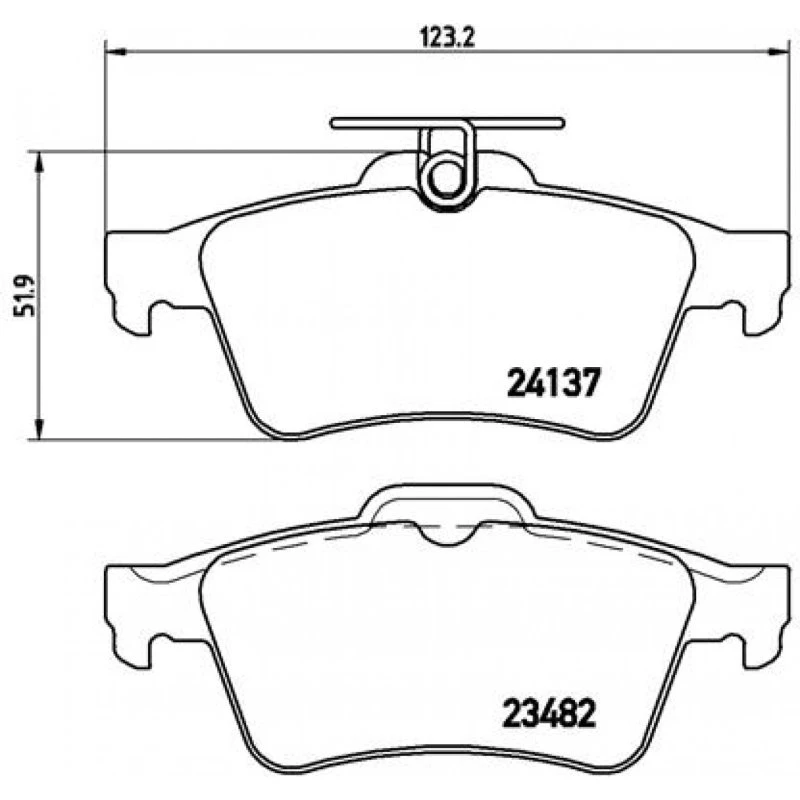 Brembo Bremseklodser P 59 042X til Mercedes-Benz, Opel, Ford
