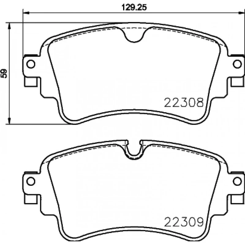 Brembo Bremseklodser P 85 154X til VW/Audi (bagaksel)