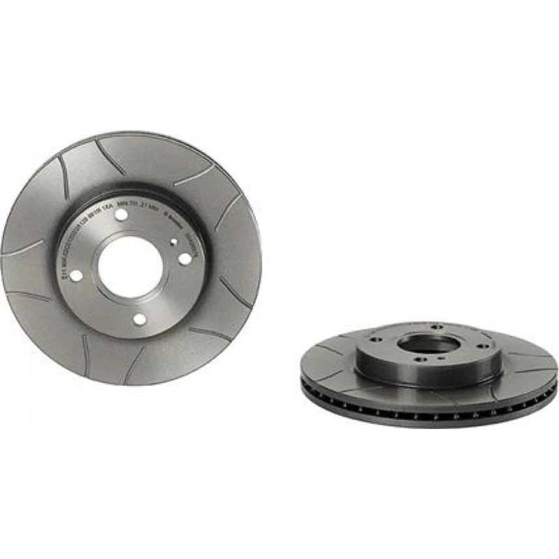 Brembo Bremseskive 09.A968.76, indvendigt ventileret, til Ford Fiesta, Ka