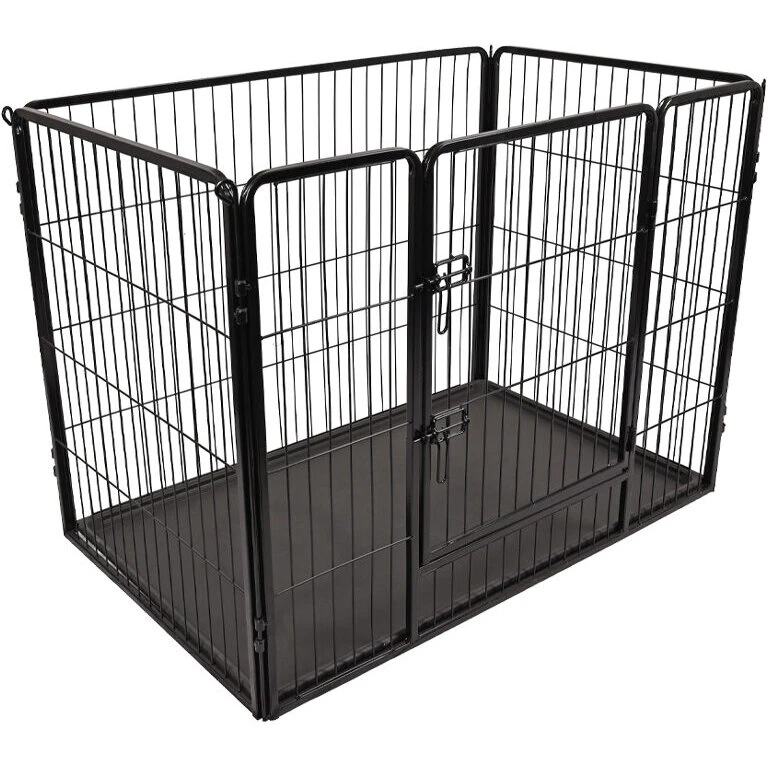 Flamingo Kazan hvalpekravlegård, sort – 3 størrelser