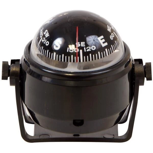 Maritim Kompas til båd Ø55 mm – Sort bøjlekompas